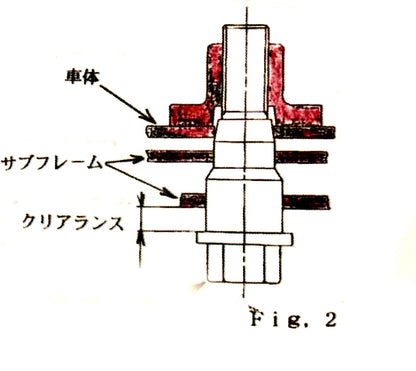 サブフレームロックボルト　（GC8/GF8 GDA/GGA GDB/GGB SF5/SG5系）