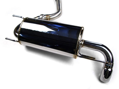 S2V18E3KD065T AVOTurboworld's Gen 3 high-quality stainless steel 2.5" Cat Back Exhaust System comes with a round 2.5" angled down tip on the rear muffler for the 2018+ XV Hatch.