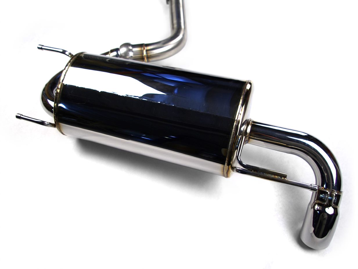 S2V18E3KD065T AVOTurboworld's Gen 3 high-quality stainless steel 2.5" Cat Back Exhaust System comes with a round 2.5" angled down tip on the rear muffler for the 2018+ XV Hatch.