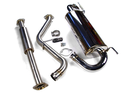 S2V18E3KD065T AVOTurboworld's Gen 3 high-quality stainless steel 2.5" Cat Back Exhaust System comes with a round 2.5" angled down tip on the rear muffler for the 2018+ XV Hatch.